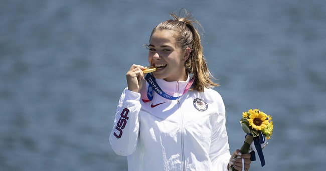U.S Teenager Nevin Harrison Wins First Olympic Womens Canoe 200m